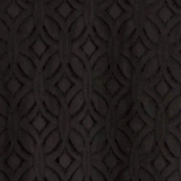 Market & Spruce Hand Crocheted Front Mixed Material Black Top - Picture 4 of 4